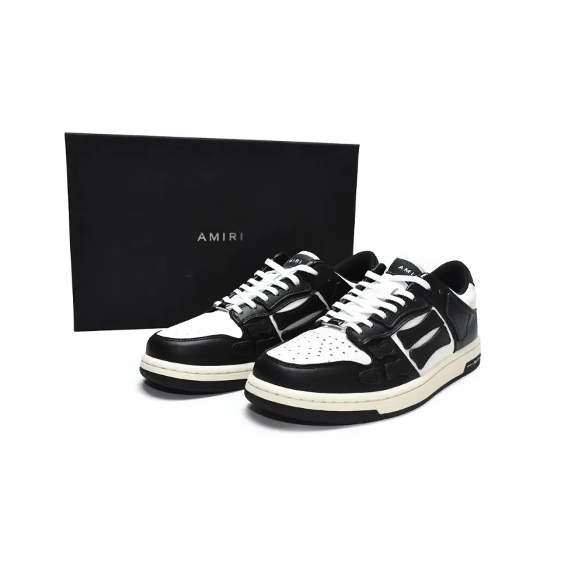 PKGoden AMIRI Skel Top Low Black White,MFS003-124