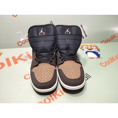 GET Air Jordan 1 Mid SE Dark Chocolate,DC7294-200 02