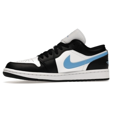 GET Air Jordan 1 Low Black University Blue White, DC0774-041 01