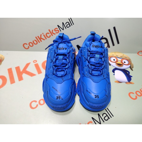 Cool kicks | PKGoden Balenciaga Triple S Letter Blue， 536737 W06E2 0848