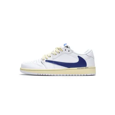 G5 Air Jordan 1 Low Travis Scott White Blue,DH68369-186    01