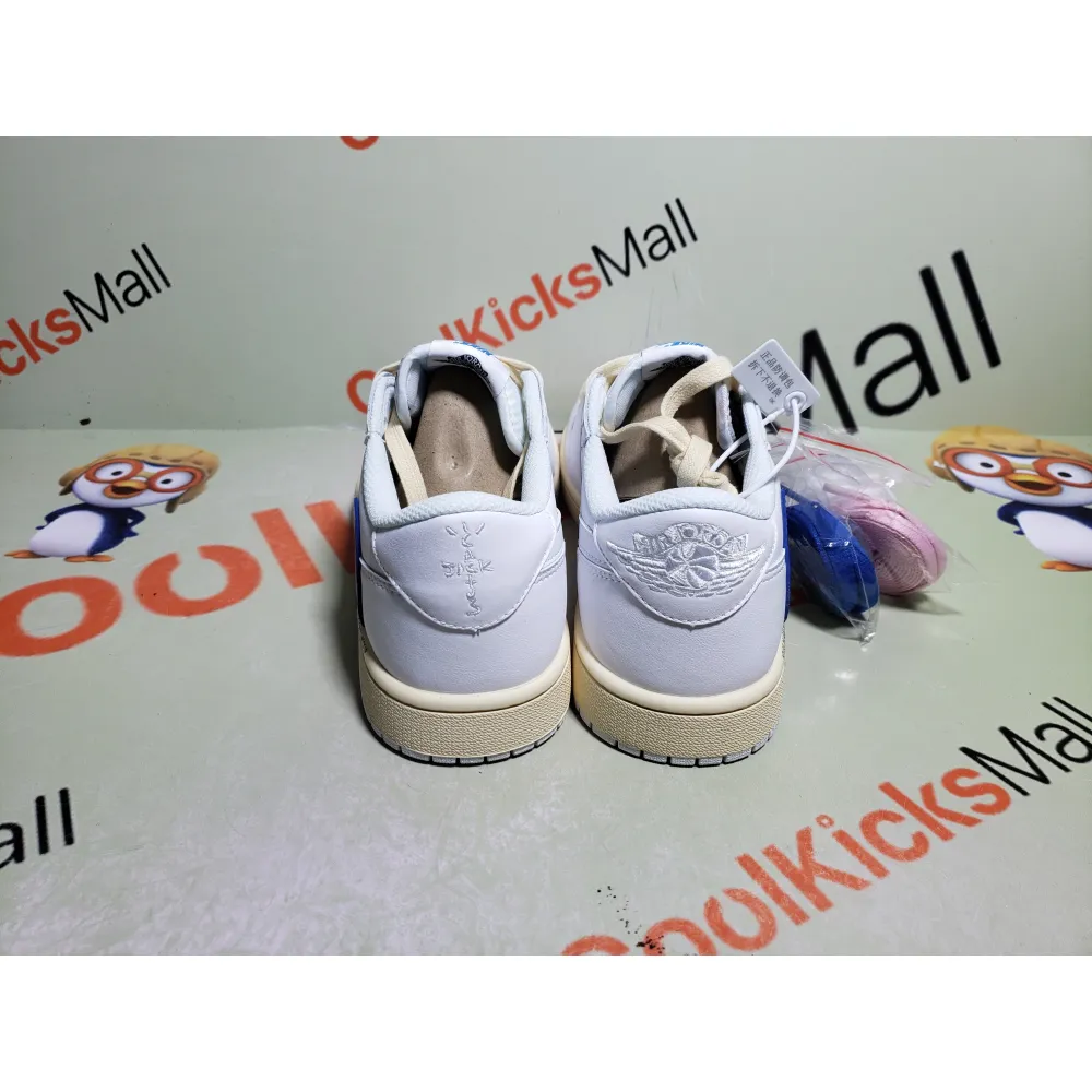 G5 Air Jordan 1 Low Travis Scott White Blue,DH68369-186   