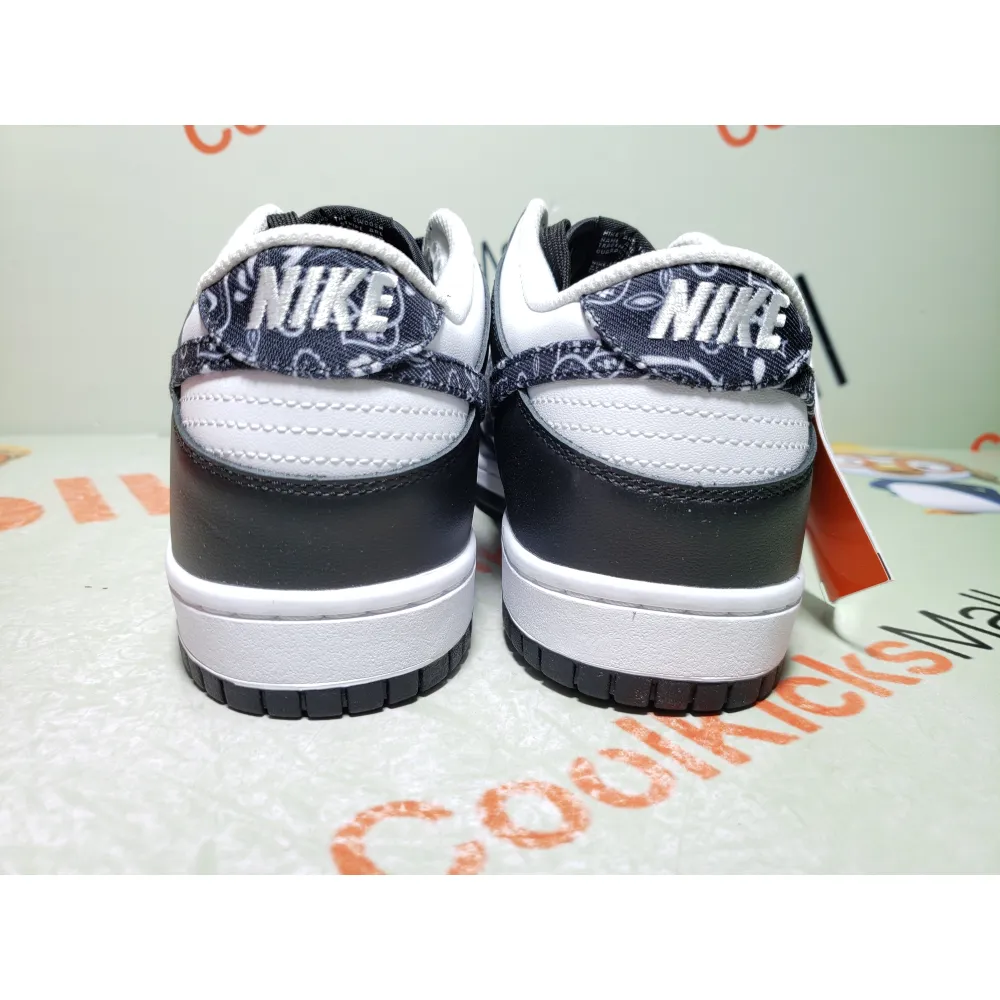 GET Dunk Low Black Paisley,DH4401-100