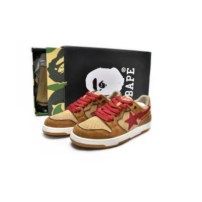 PKGoden A Bathing Ape Sk8 Sta Wheat Red, 1G70-191-030 01