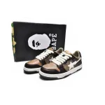 PKGoden A Bathing Ape Bape SK8 Sta Brown Ivory, 1H80-291-013
