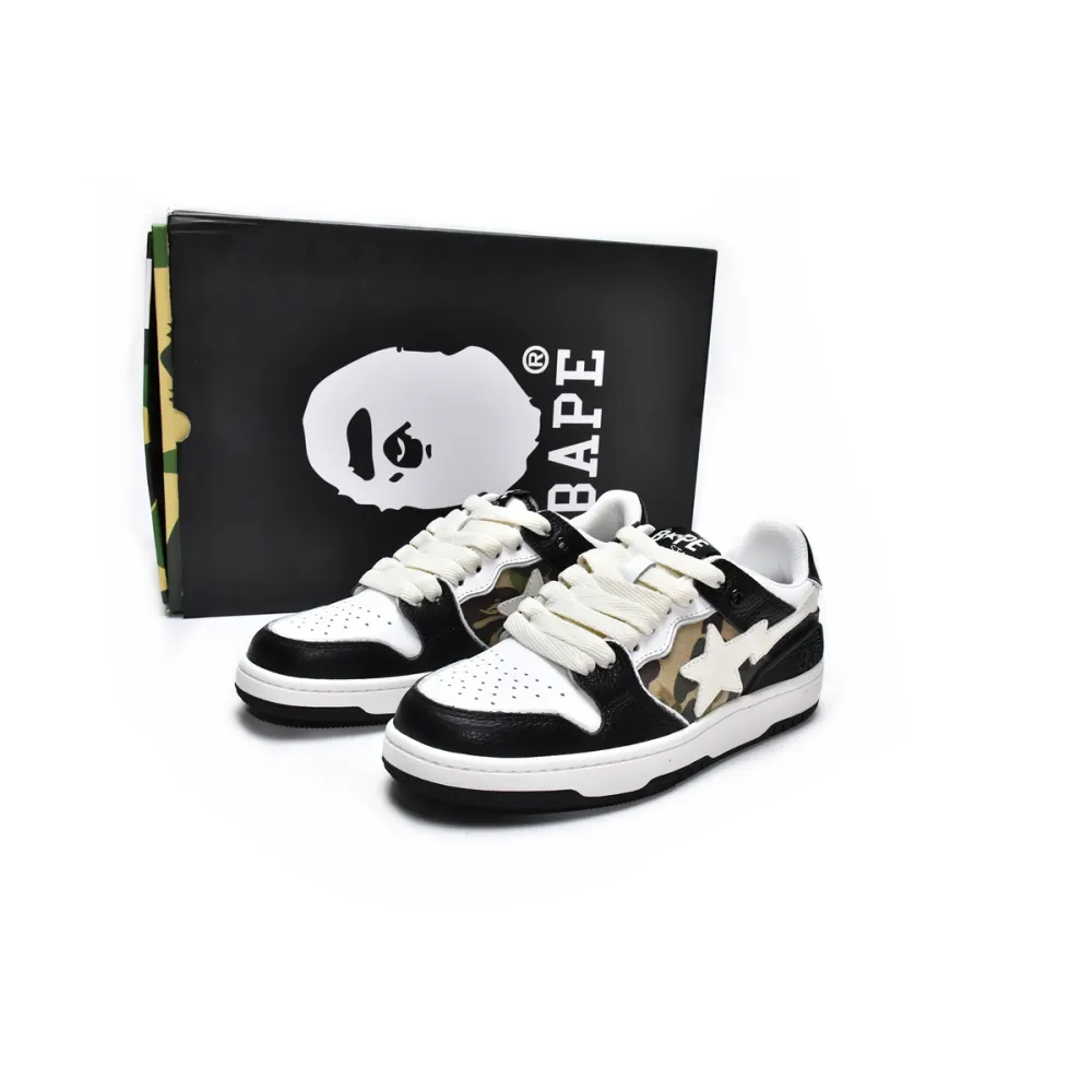 PKGoden A Bathing Ape Bape SK8 Sta Black,1H20-191-033