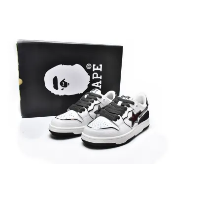 PKGoden A Bathing Ape Bape SK8 Sta White Silver, 1H80-191-020  01