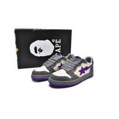 PKGoden A Bathing Ape Court Sta Mist Grey Royal Purple, 1G70-191-032 01