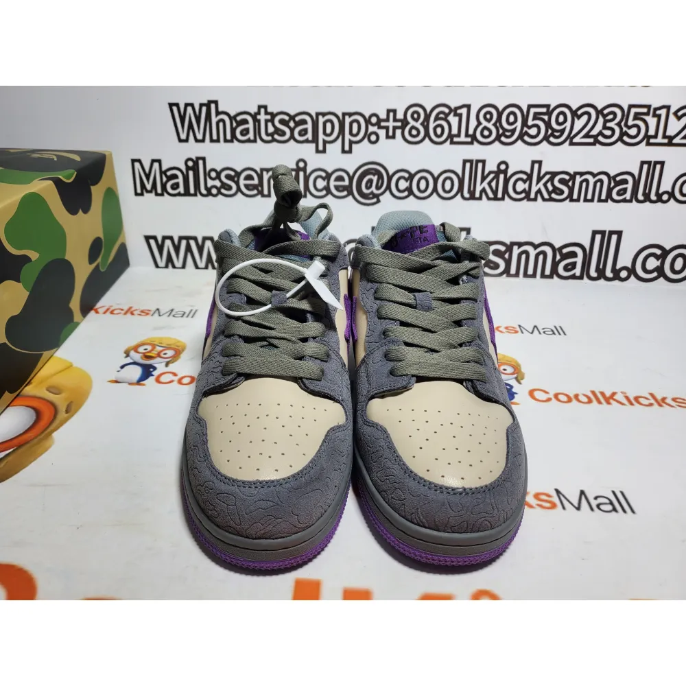 PKGoden A Bathing Ape Court Sta Mist Grey Royal Purple, 1G70-191-032
