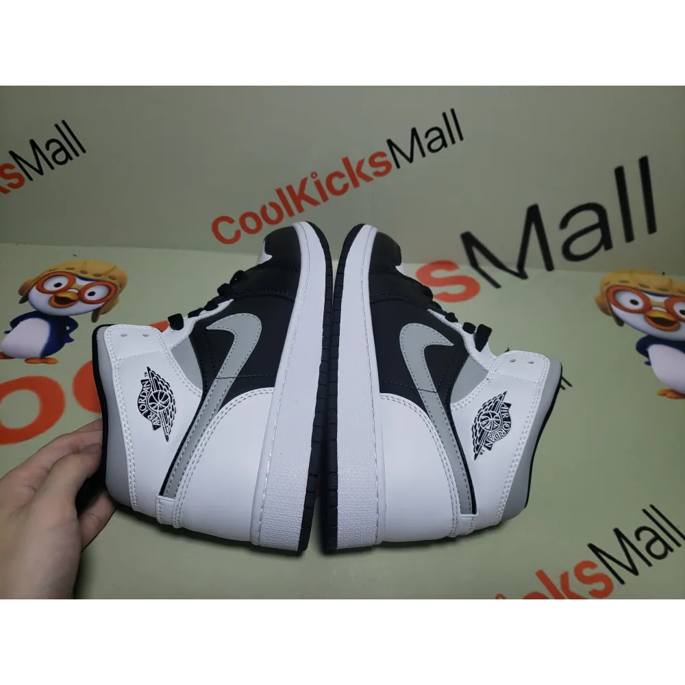 G5 Air Jordan 1 Mid White Shadow,554724-073