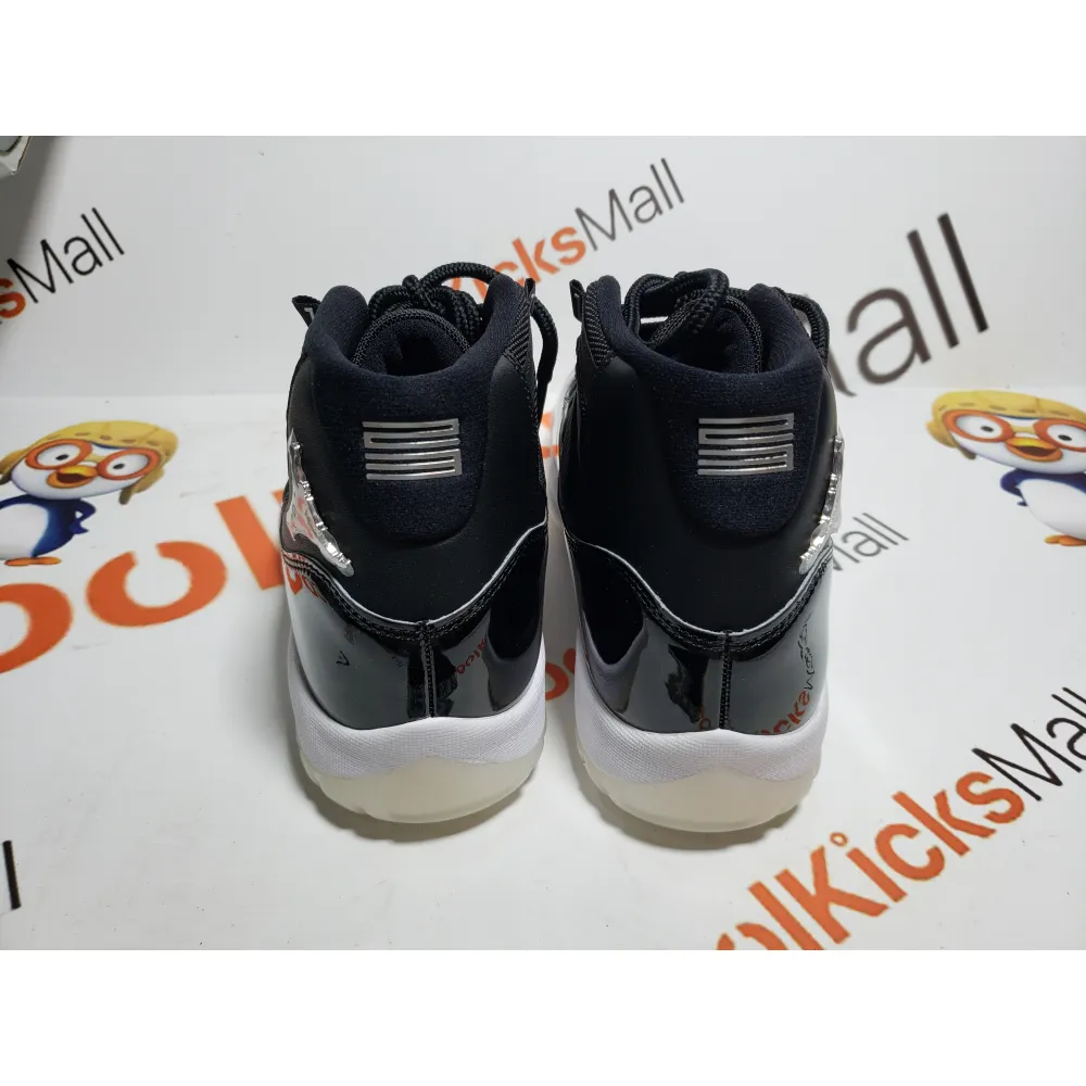 GET Air Jordan 11 25th Anniversary Black Silver Eyelets,CT8012-011