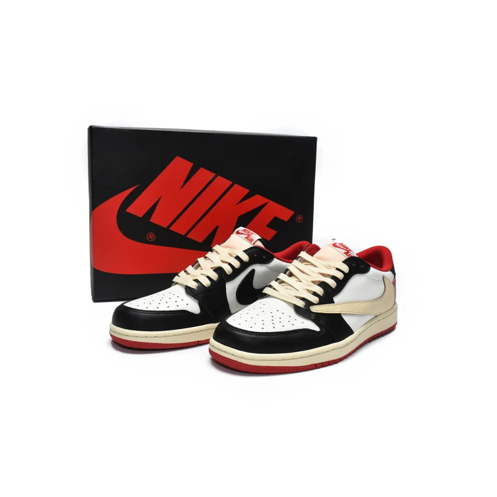 Coolkicks | PKGoden Air Jordan 1 Low GET Travis Scott Black Red,DM7866-166