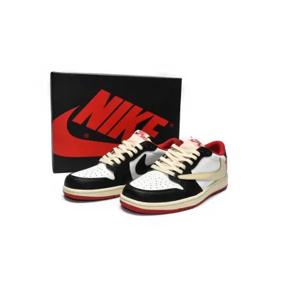 Coolkicks | PKGoden Air Jordan 1 Low GET Travis Scott Black Red,DM7866-166 01