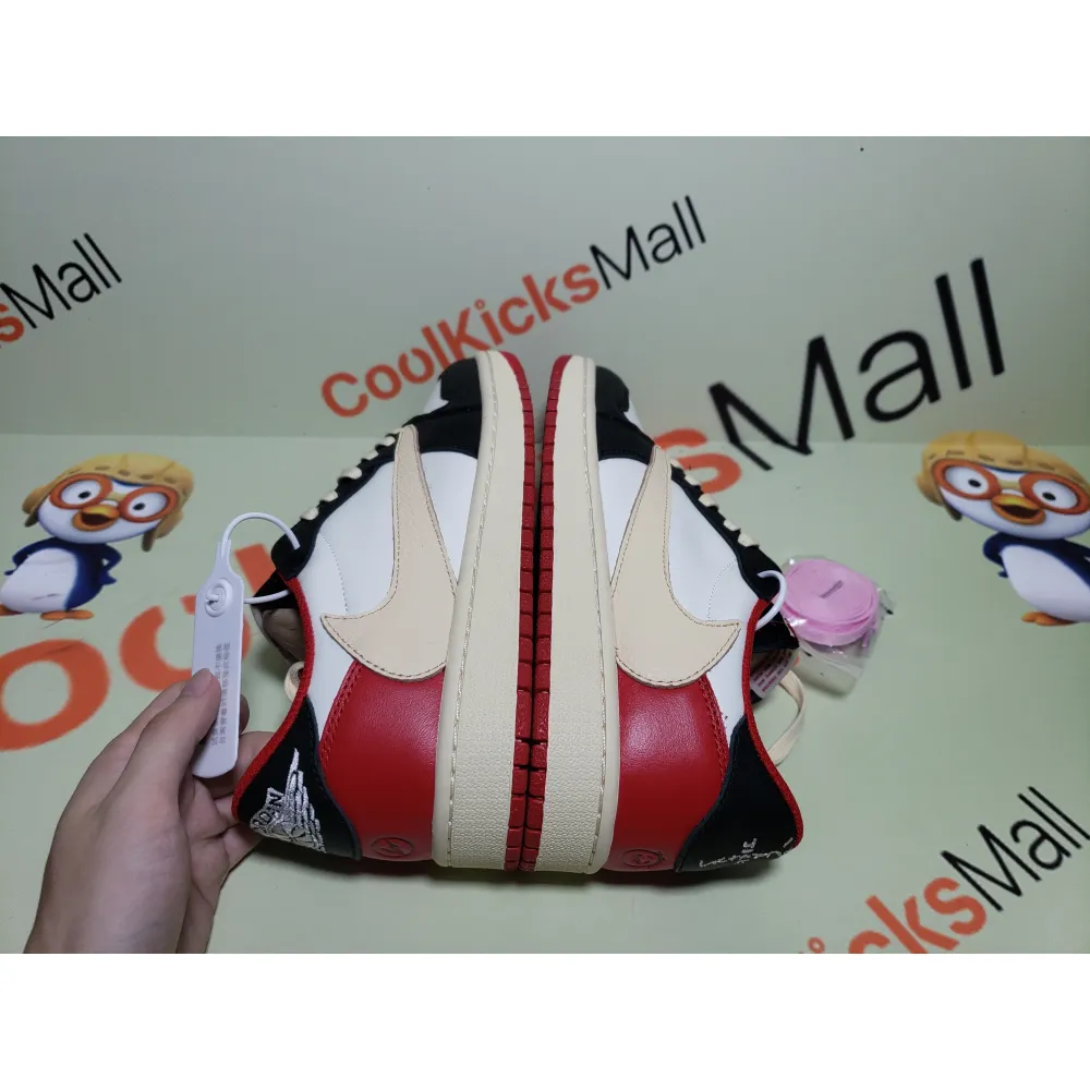 Coolkicks | PKGoden Air Jordan 1 Low GET Travis Scott Black Red,DM7866-166