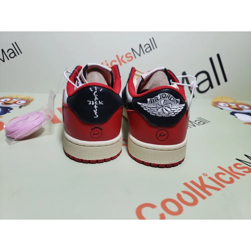 Coolkicks | PKGoden Air Jordan 1 Low GET Travis Scott Black Red,DM7866-166