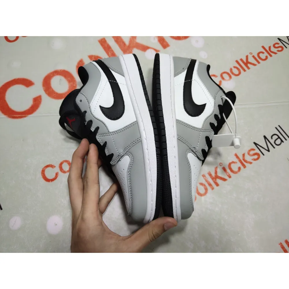 Coolkicks G5 Air Jordan 1 Low Light Smoke Grey,553558-030