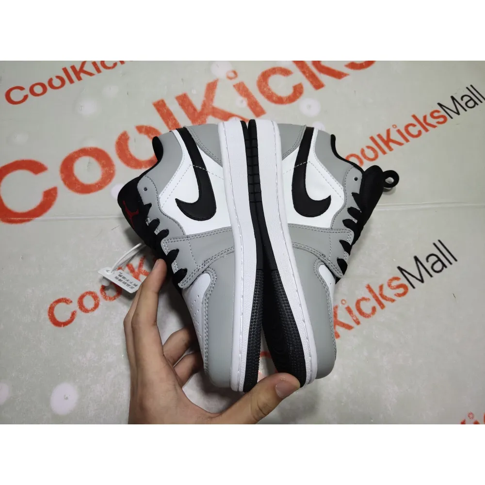 Coolkicks G5 Air Jordan 1 Low Light Smoke Grey,553558-030