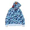 BAPE Big ABC Camo Shark Full Zip Hoodie Blue