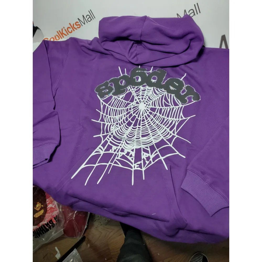 Sp5der Web Purple Hoodie