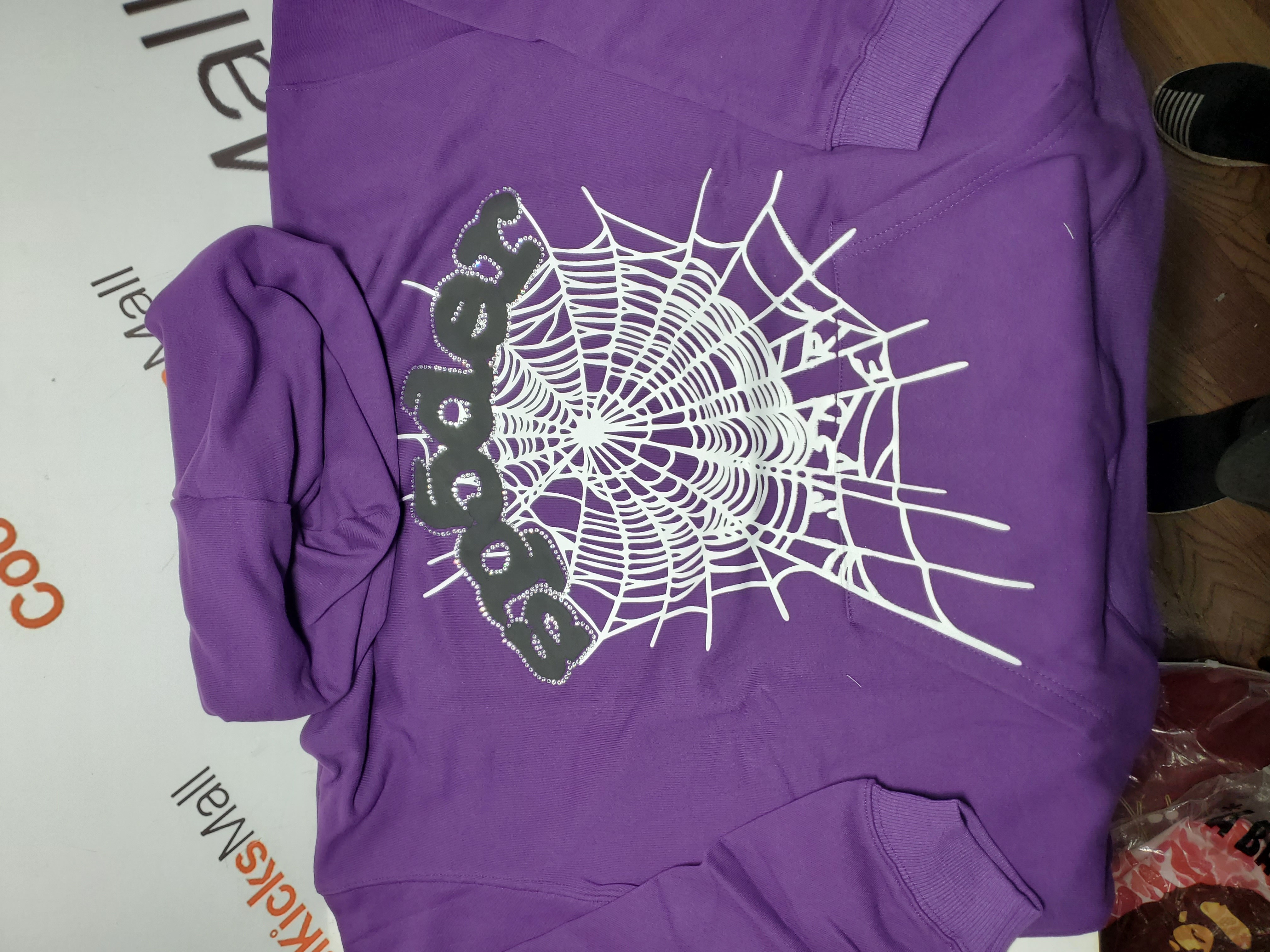 Sp5der Web Purple Hoodie