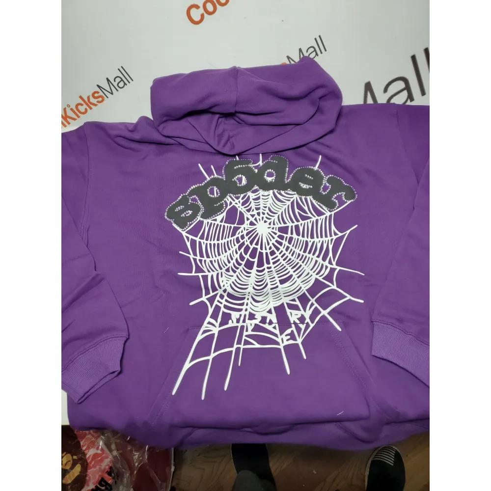 Sp5der Web Purple Hoodie