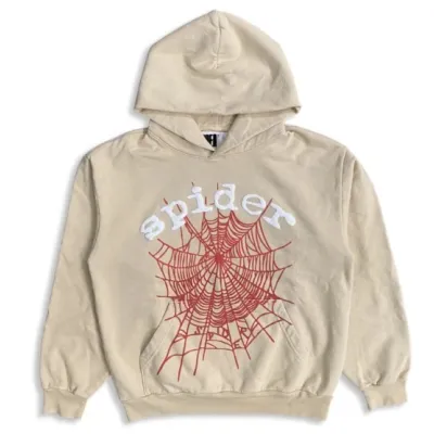 Sp5der Worldwide Websuit Beige Hoodie 01