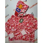 💖Free shipping💖 BAPE ABC Camo Shark Full Zip Hoodie Pink