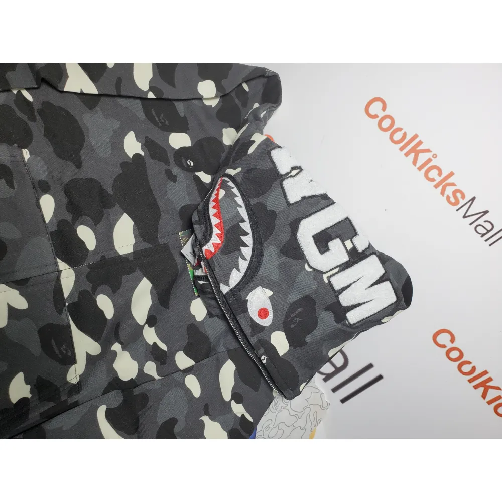 BAPE Color Camo Shark Full Zip Hoodie Black
