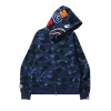 BAPE Color Camo Shark Full Zip Hoodie Navy