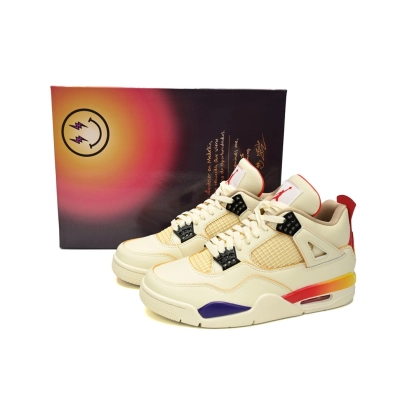 PKGoden Air Jordan 4 White Blue Red x J Balvin,FN0344-901 01