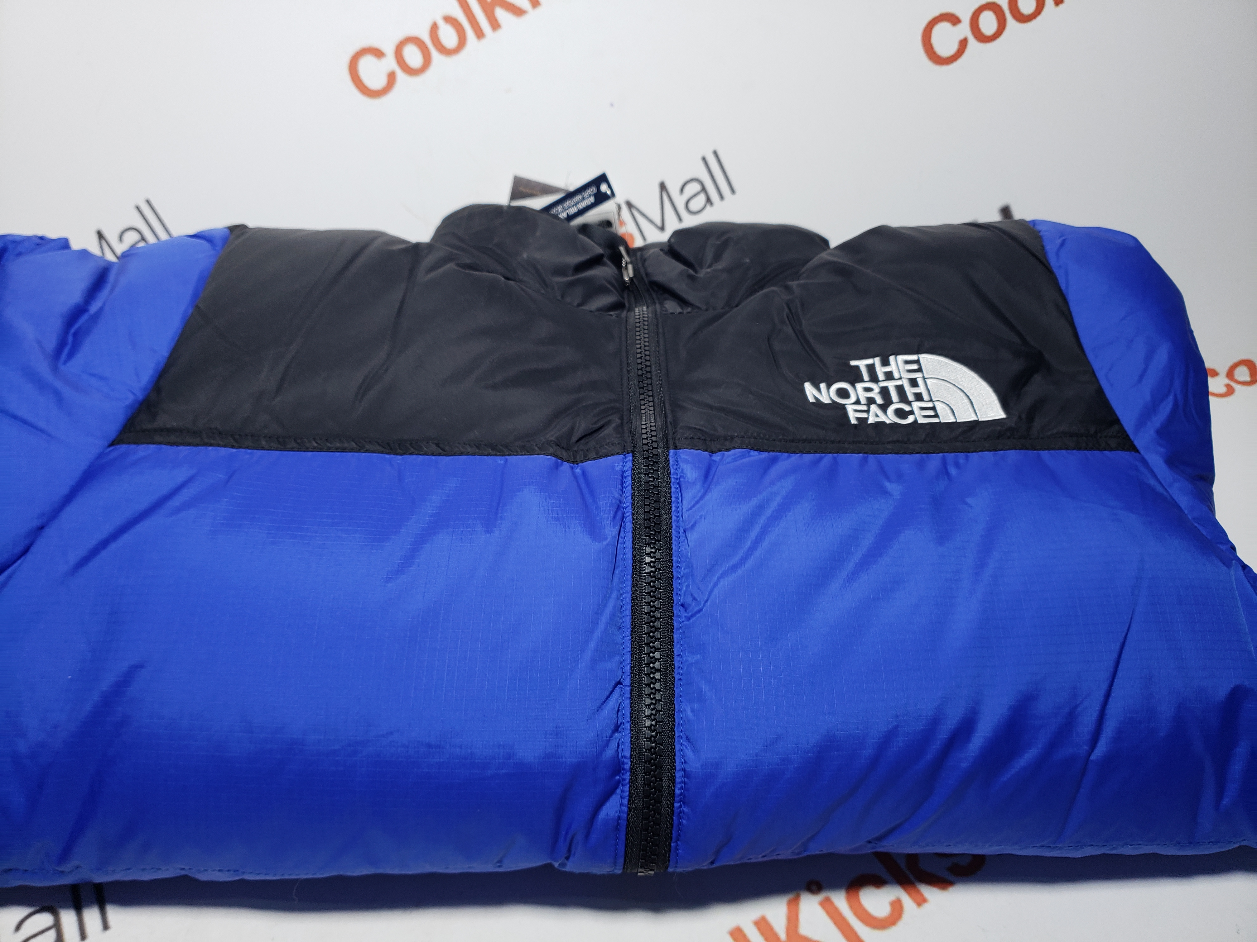 TheNorthFace Splicing White And Sky Blue