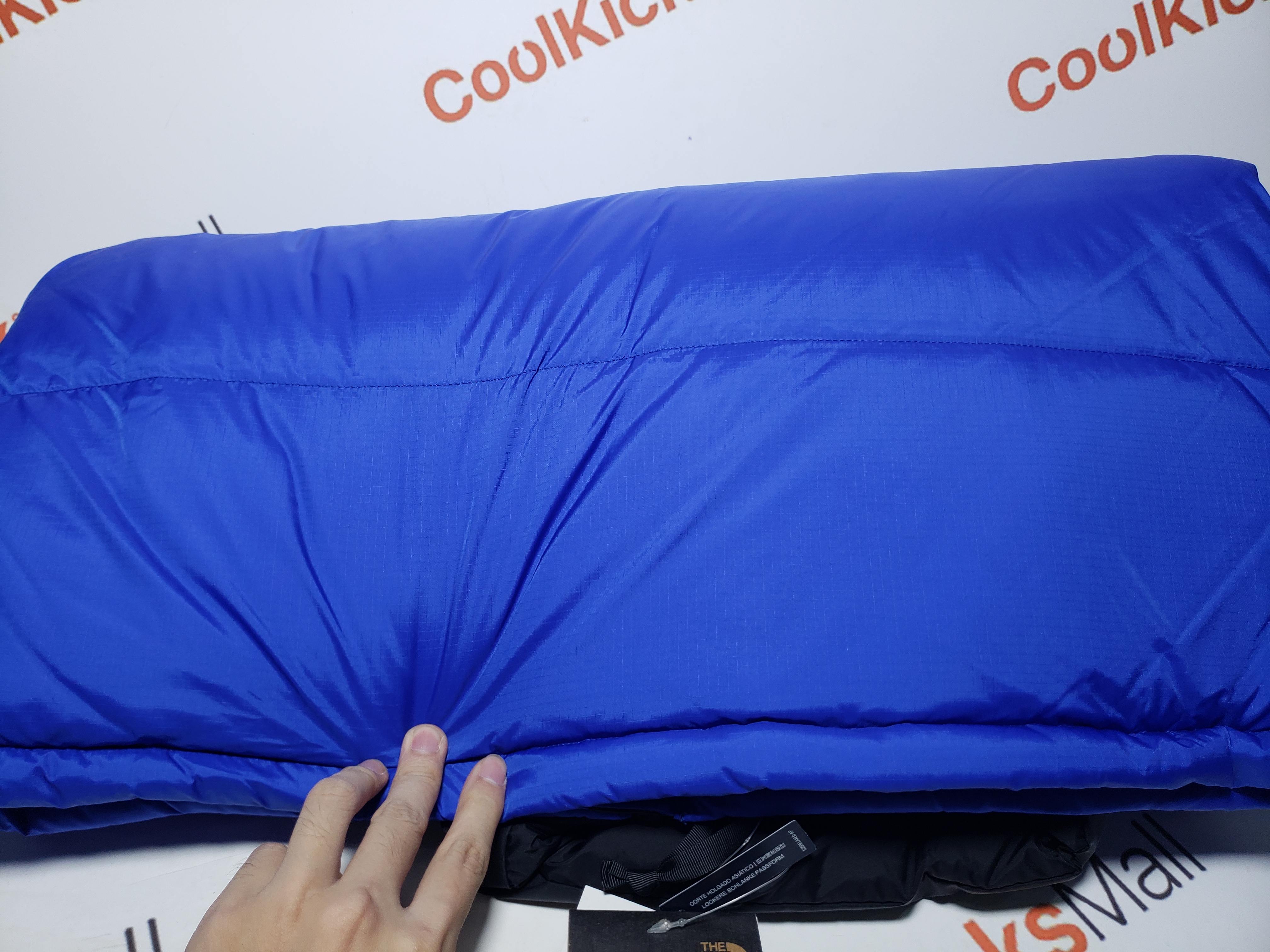 TheNorthFace Splicing White And Sky Blue