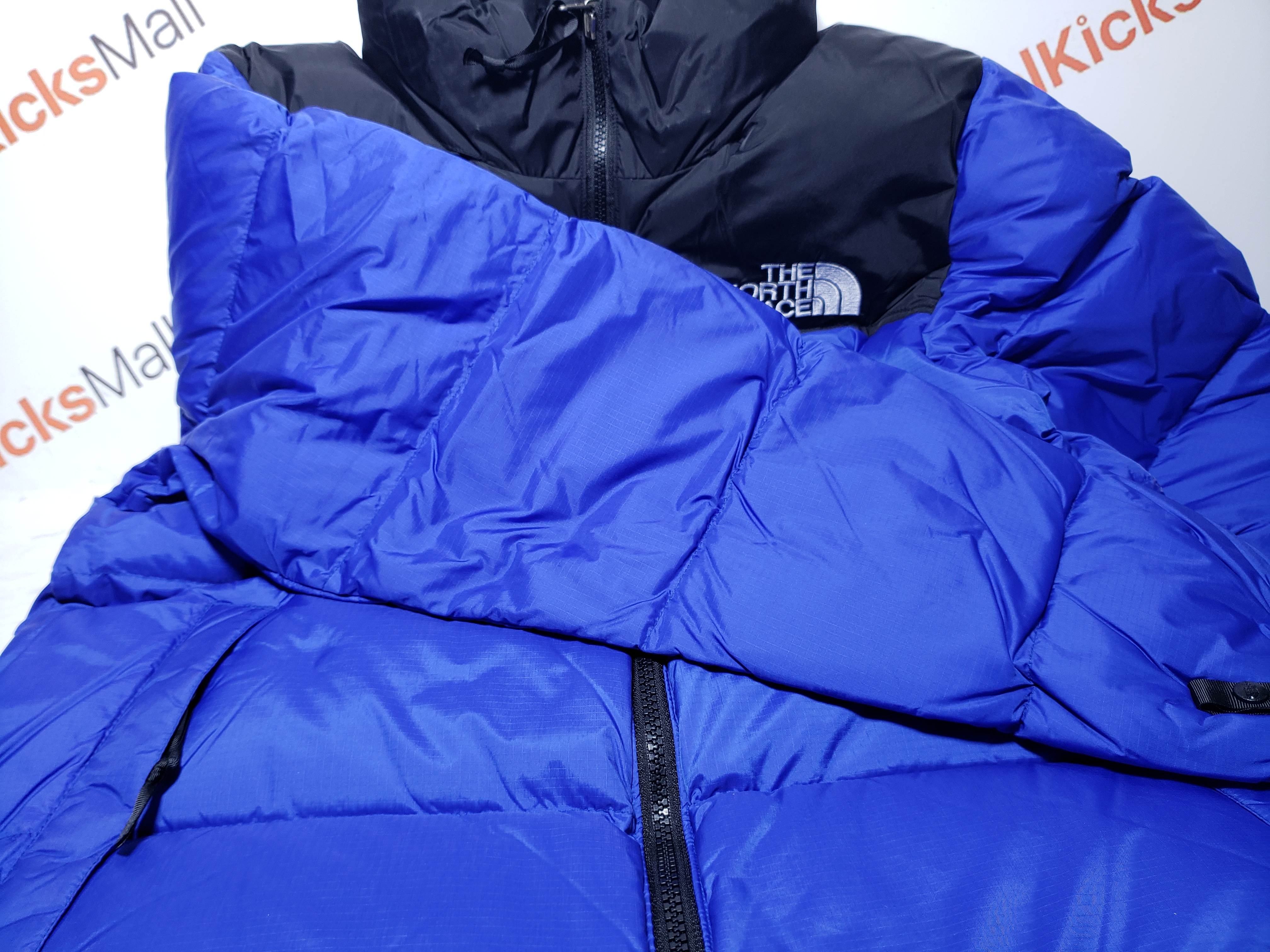 TheNorthFace Splicing White And Sky Blue