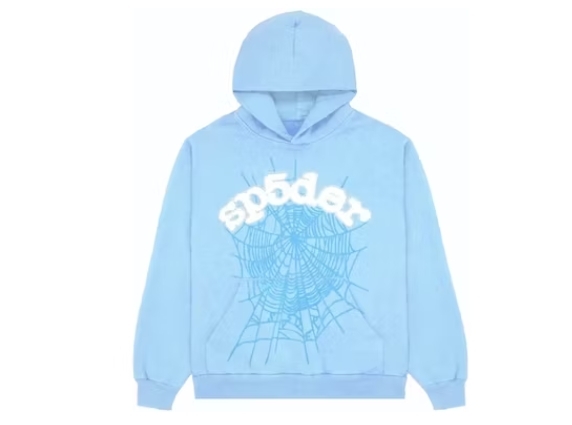 Sp5der Web Hoodie Sky Blue