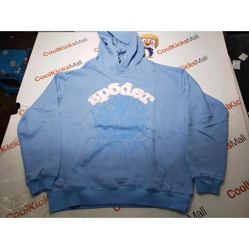 Sp5der Web Hoodie Sky Blue