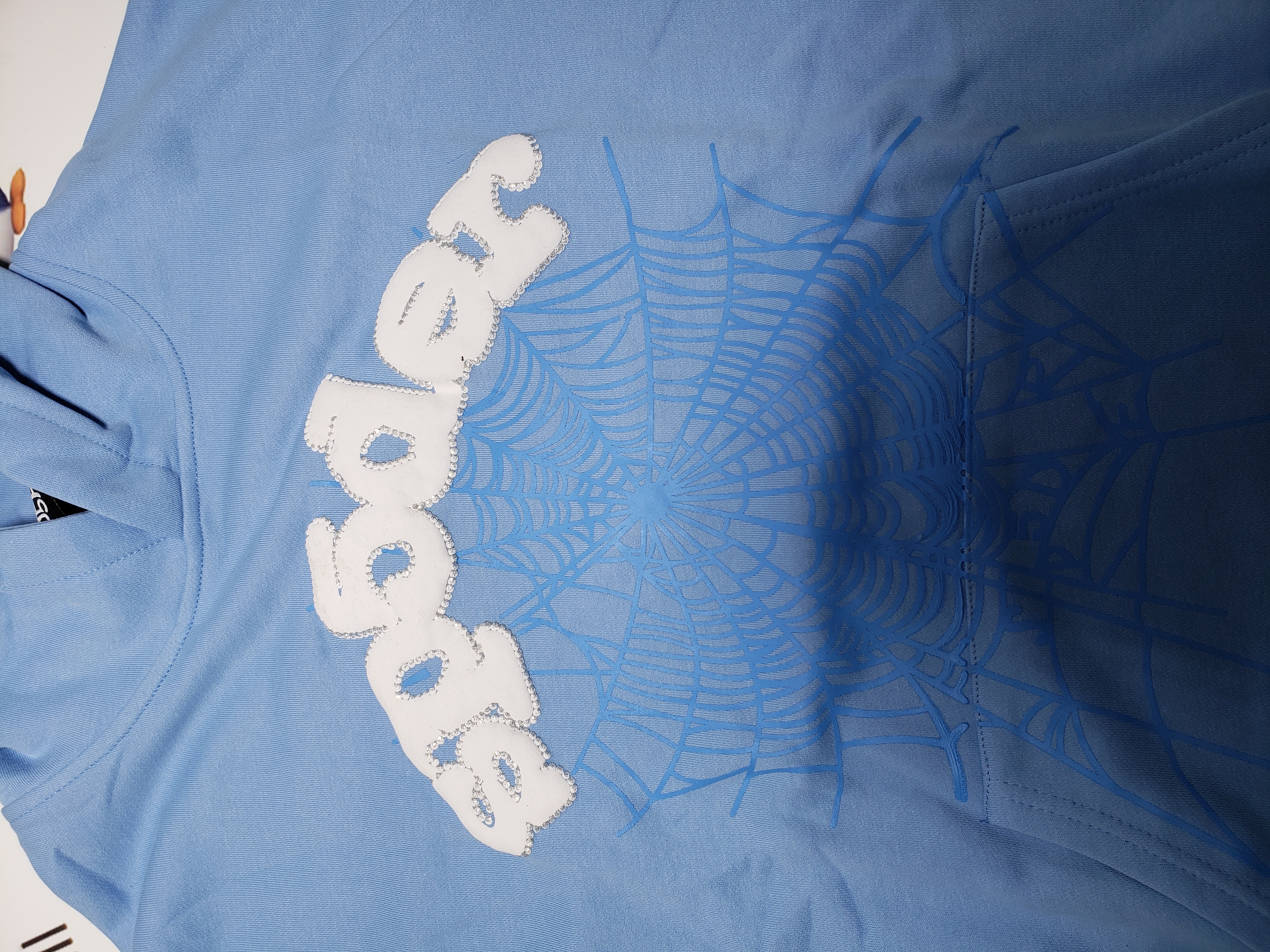 Sp5der Web Hoodie Sky Blue