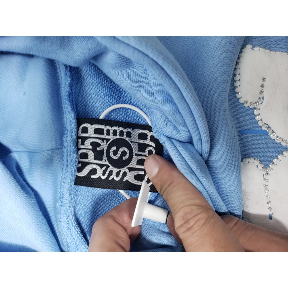Sp5der Web Hoodie Sky Blue