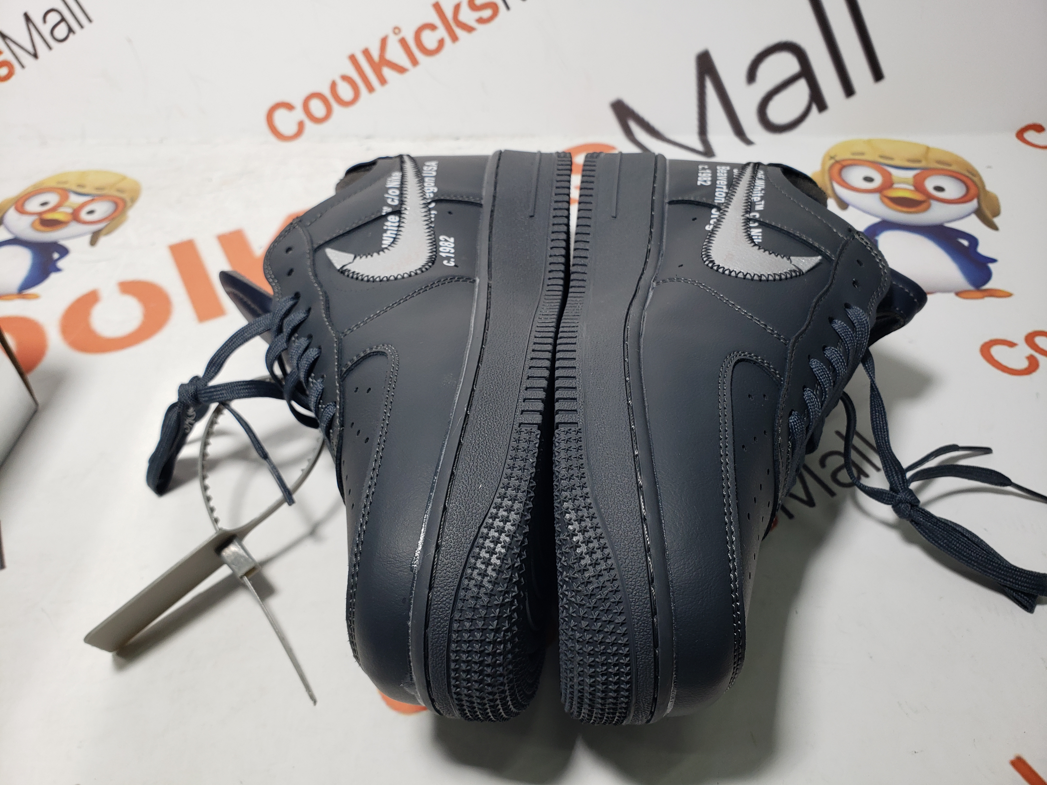 Replica Air Force 1 Low Off-White MCA University Black,315122-111