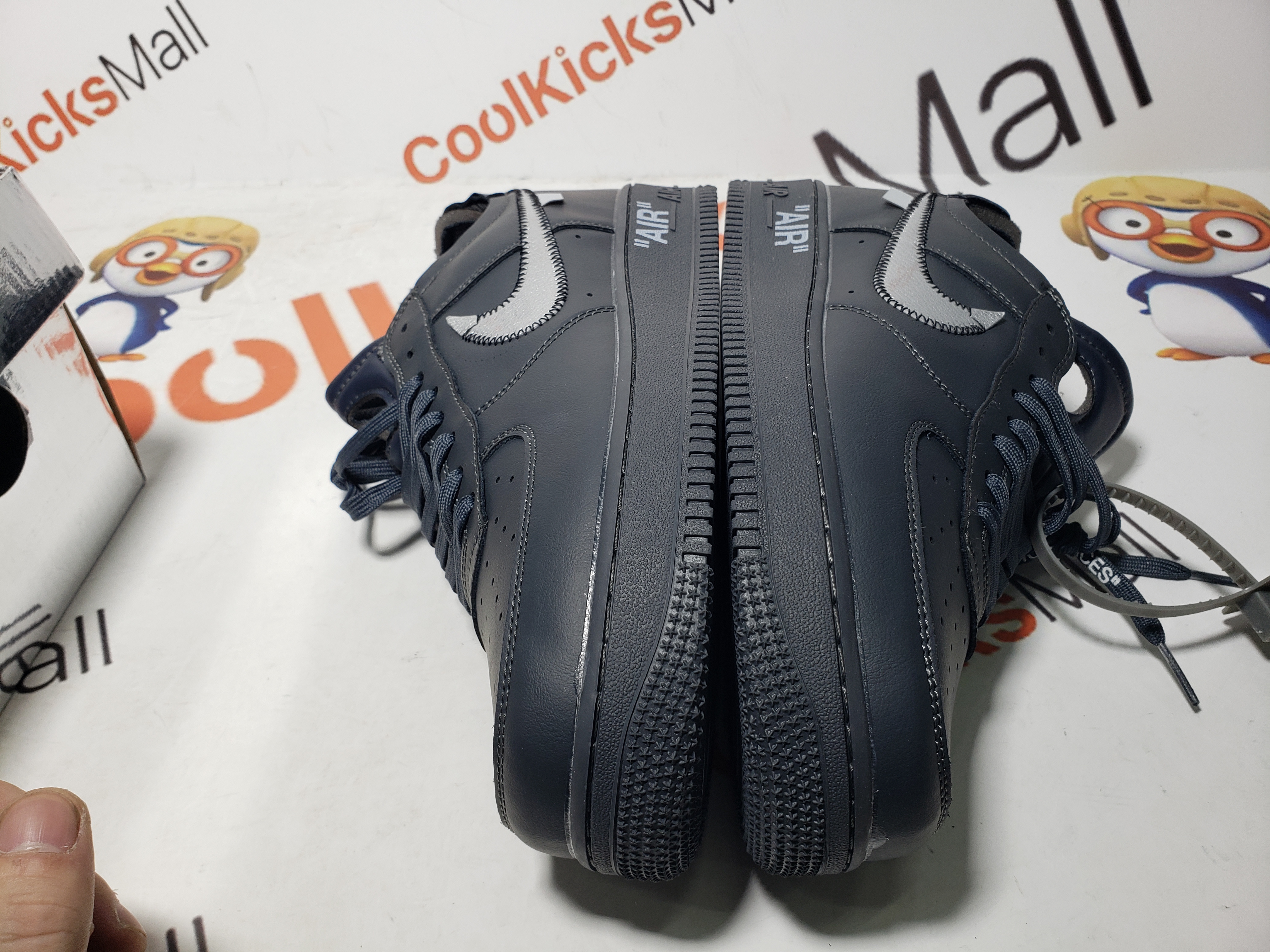 Replica Air Force 1 Low Off-White MCA University Black,315122-111