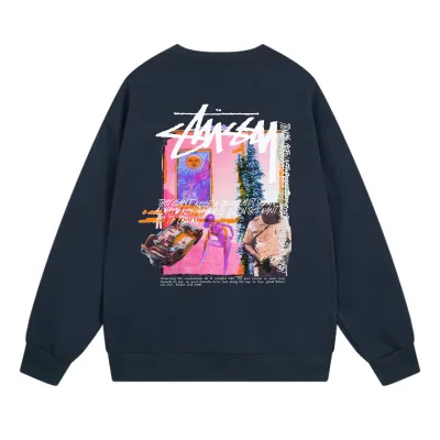  Stussy Hoodie Navy Blue，XB505 01