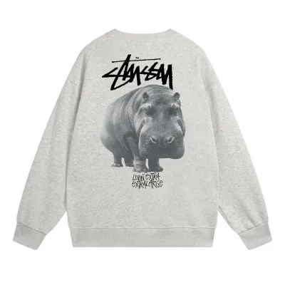  Stussy Hoodie Light Grey，XB504 01