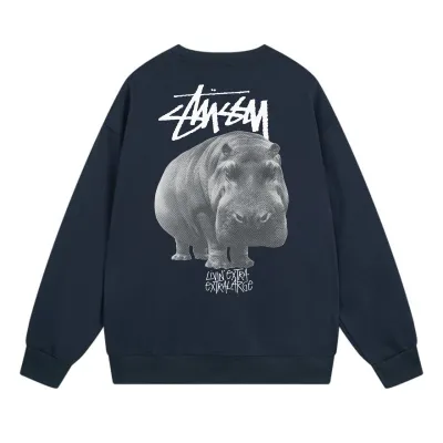  Stussy Hoodie Navy Blue，XB504 01