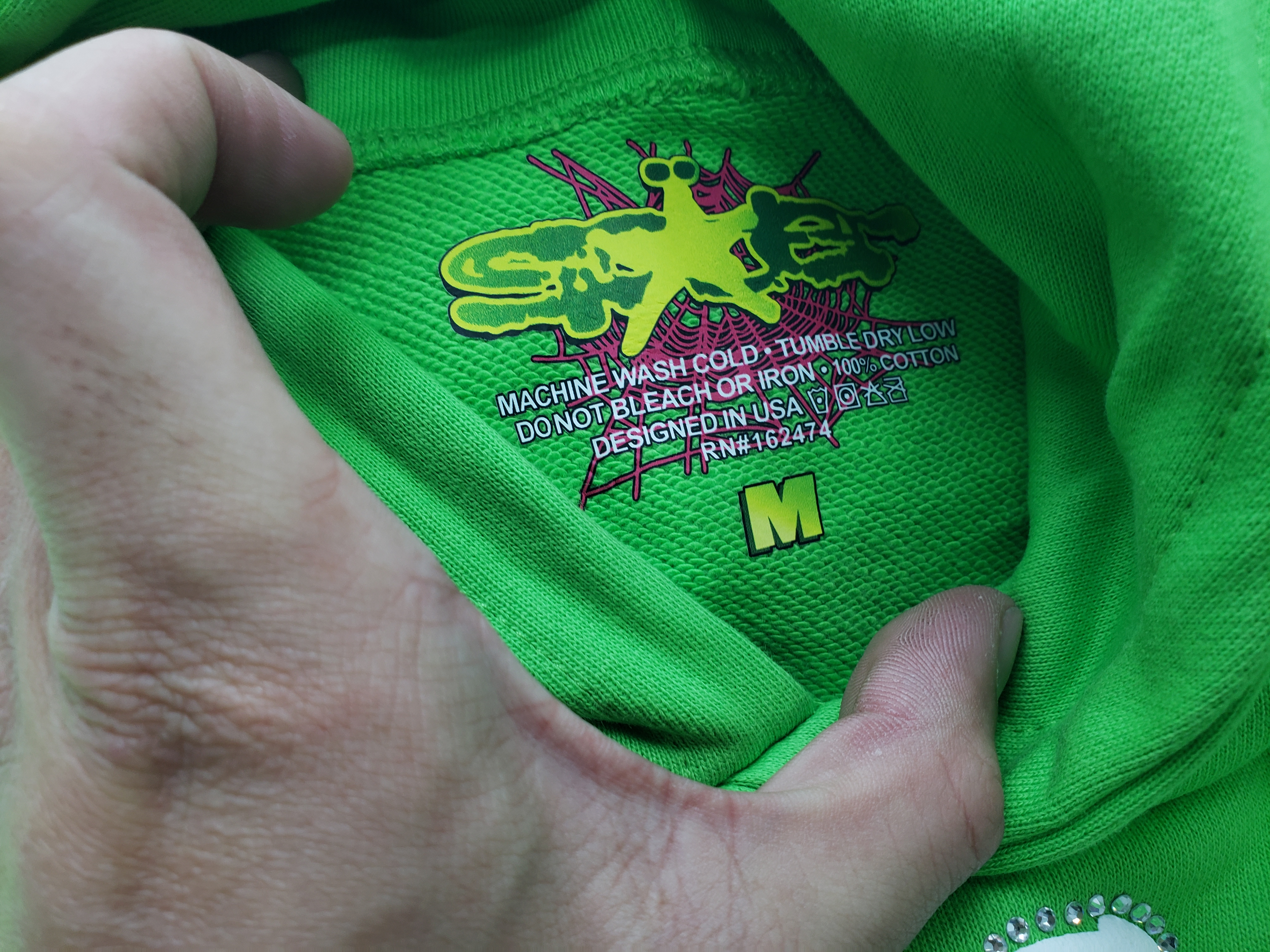 Sp5der Web Hoodie Green 