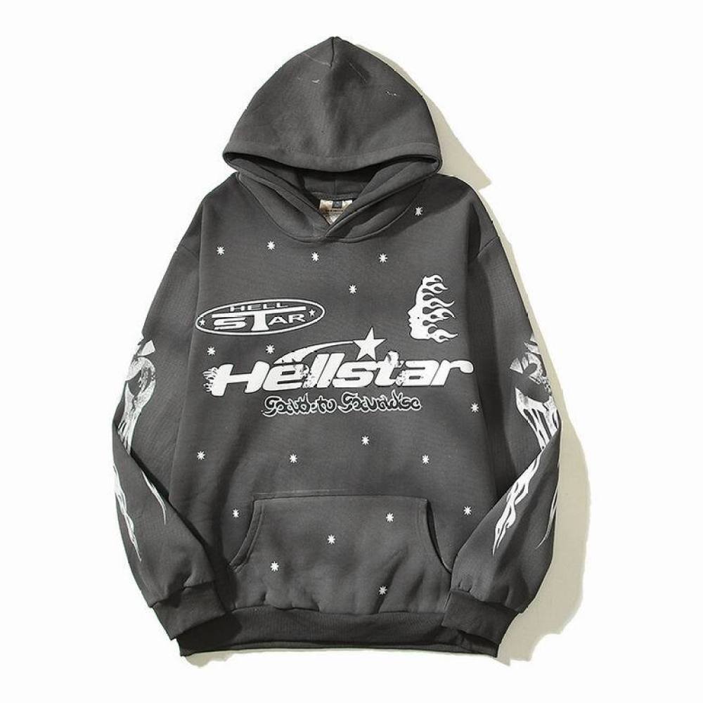 Hellstar Star Hoodie Grey
