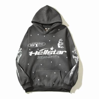 Hellstar Star Hoodie Grey 02