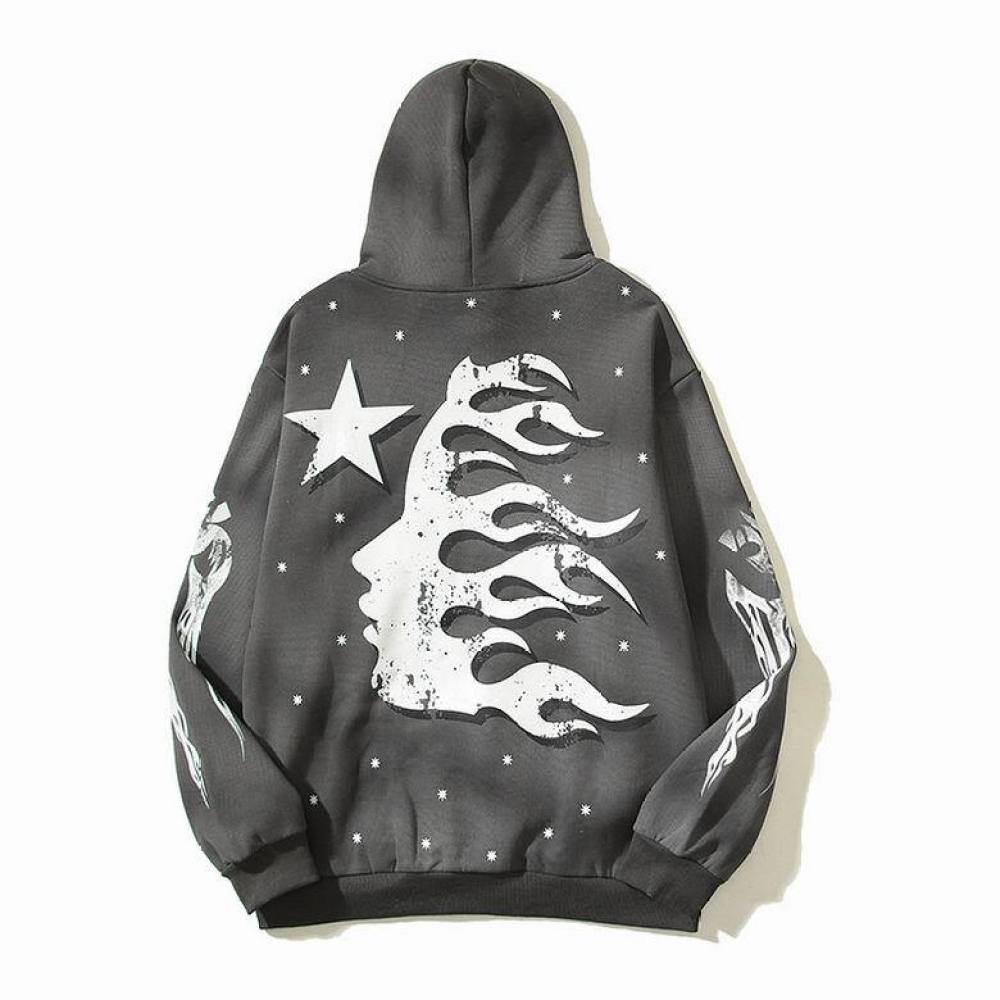 Hellstar Star Hoodie Grey