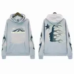 Hellstar Sport Hoodie Fire Light Blue