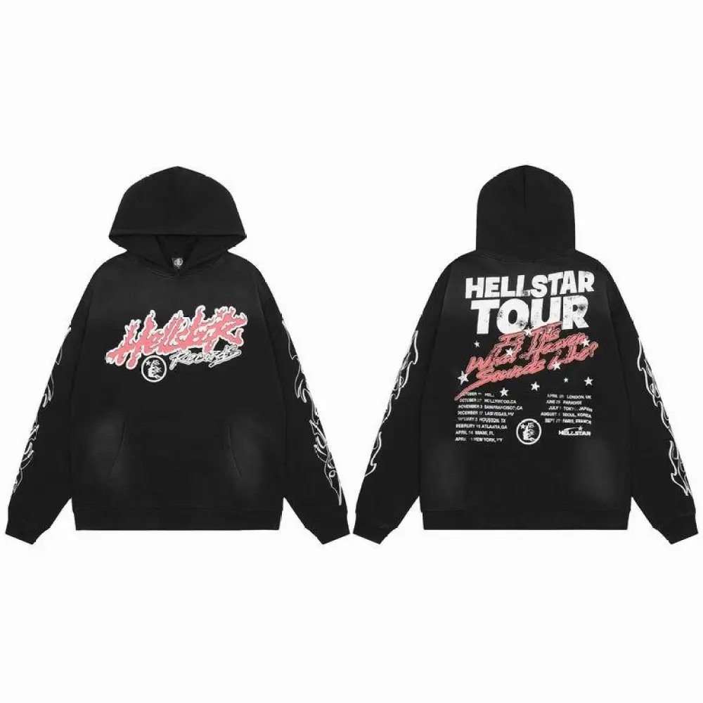 Hellstar Tour Hoodie Black
