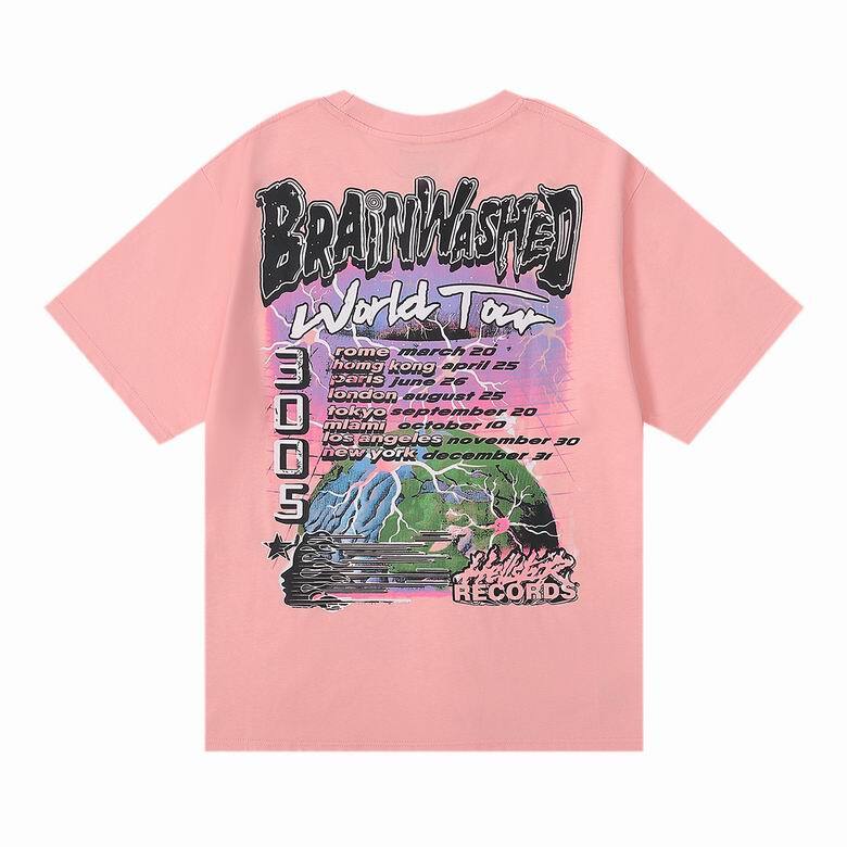 Hellstar Brainwashed World Tour T-Shirt Pink