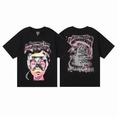 Hellstar The Future T-Shirt Black/Pink 01